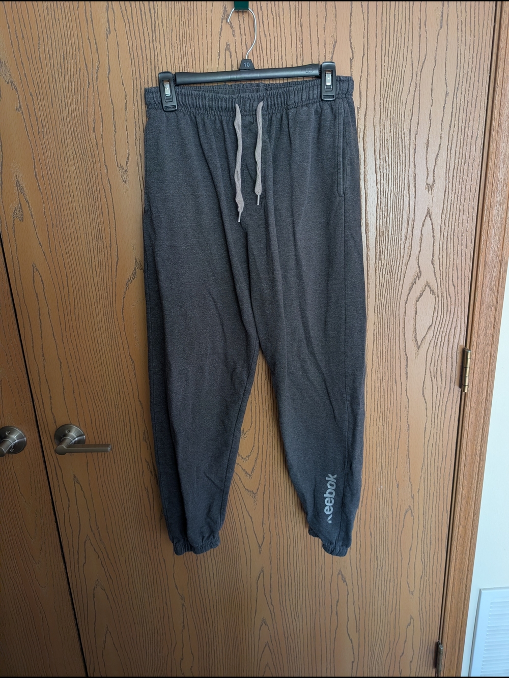 Reebok Men’s Charcoal Gray Jogger Sweatpants